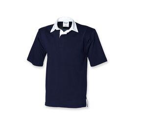 Front row FR003 - Rugbyshirt met korte mouwen Navy
