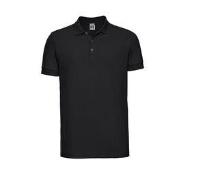 RUSSELL JZ566 - Heren Stretch Polo Black