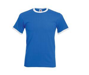 Fruit of the Loom SC245 - Ringer T (61-168-0) Royal Blue/White