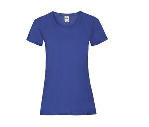 Fruit of the Loom SC600 - Middelzwaar T-shirt met vrouwelijke pasvorm Royal Blue