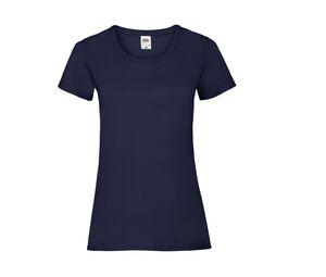 Fruit of the Loom SC600 - Middelzwaar T-shirt met vrouwelijke pasvorm Deep Navy