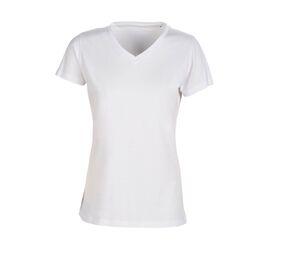 SANS Étiquette SE634 - Dames no label V-hals t-shirt White