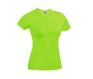 STARWORLD SW404 - Performance T-Shirt Dames Fluorescent Green