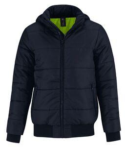 B&C BC335 - Superhood Jack Heren Navy/Neon Lime