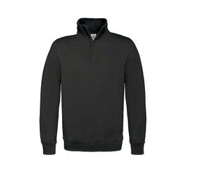 B&C BCID4 - ID.004 sweatshirt met kwartrits Black