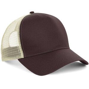 Beechfield BF640 - Half Mesh Trucker Chocolate/Caramel