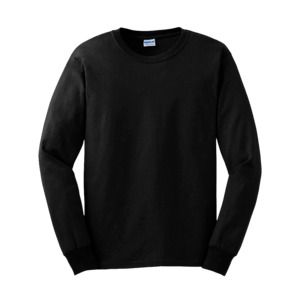 Gildan GN186 - Ultra Cotton Adult Long Sleeve T-Shirt Black