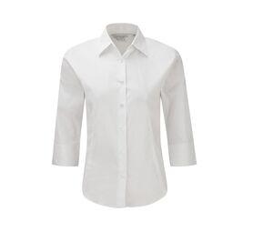 Russell Collection JZ46F - Ladies 3/4 Sleeve Fitted Shirt