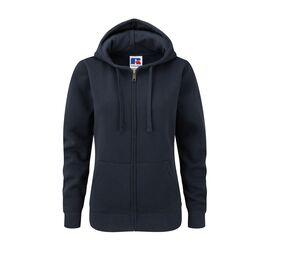 Russell JZ66F - Ladies' Authentic Zipped Hood French Navy