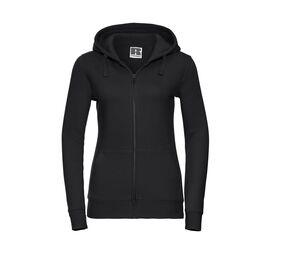 Russell JZ66F - Ladies' Authentic Zipped Hood Black