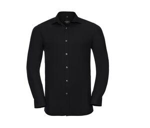 RUSSELL COLLECTION JZ960 - Lycra®Stretch Heren Overhemd Black