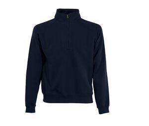 Fruit of the Loom SC276 - Zip Neck Sweat (62-032-0) Deep Navy