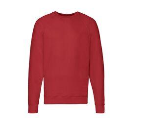 FRUIT OF THE LOOM SC360 - Lichtgewicht Raglan Sweater Red
