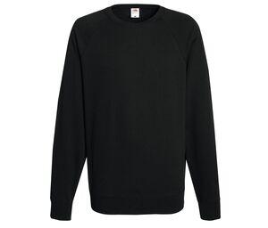 FRUIT OF THE LOOM SC360 - Lichtgewicht Raglan Sweater Black