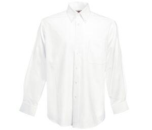 Fruit of the Loom SC400 - Oxford Shirt Long Sleeves (65-114-0) White