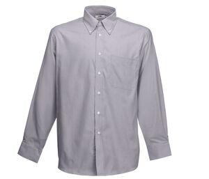 Fruit of the Loom SC400 - Oxford Shirt Long Sleeves (65-114-0) Oxford Grey