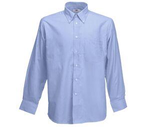 Fruit of the Loom SC400 - Oxford Shirt Long Sleeves (65-114-0) Oxford Blue