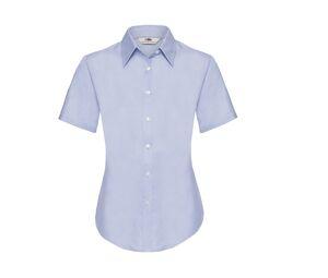 Fruit of the Loom SC406 - Lady Fit Oxford Shirt Short Sleeves (65-000-0) Oxford Blue