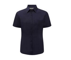 RUSSELL COLLECTION JZ35F - Dames Poplin Blouse Navy