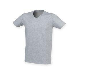 SF Men SF122 - Het Voel Goed V-Neck Men Heather Grey