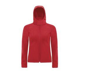 B&C BC660 - HOODED SOFT-SHELL WOMEN Red