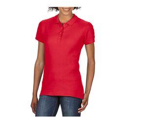 Gildan GN48L - SOFSTYLE DUBBELE PIK POLO VROUWEN Red