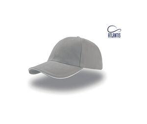 Atlantis AT003 - VRIJHEID SANDWICH CAP Light Grey / White