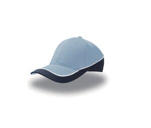 ATLANTIS AT088 - Casquette 6 pans constratée Light Blue / Navy