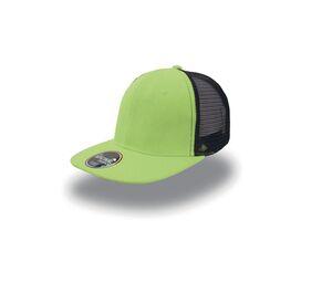 ATLANTIS AT092 - Casquette visière plate style trucker Green/ Black