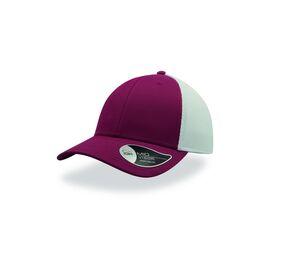 ATLANTIS AT147 - Casquette de sport Burgundy / White