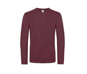 B&C BC07T - Tee-shirt homme manches longues Burgundy