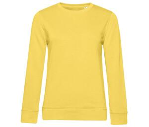 B&C BCW32B - Bio-sweatshirt voor dames met ronde hals Yellow Fizz
