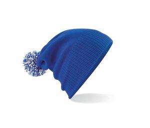 Beechfield BF450 - Snowstar Beanie Bright Royal / White