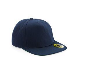 Beechfield BF660 - Originele flat peak snapback French Navy / French Navy