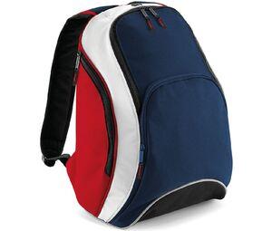 BAG BASE BG571 - Sac à dos Teamwear French Navy / Classic Red / White