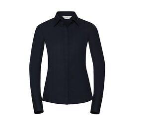 RUSSELL COLLECTION JZ60F - Lycra® Stretch Dames Shirt Bright Navy