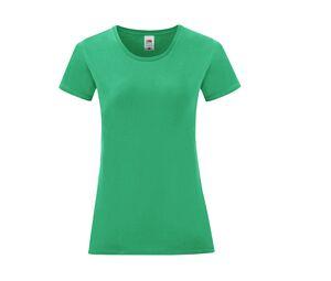 Fruit of the Loom SC151 - Iconic T-Shirt Dames Kelly Green