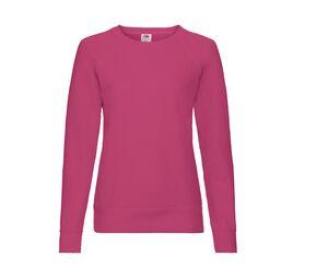 FRUIT OF THE LOOM SC361 - Lady-Fit Lichtgewicht Raglan Sweater Fuchsia