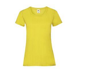 Fruit of the Loom SC600 - Middelzwaar T-shirt met vrouwelijke pasvorm Yellow