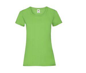 Fruit of the Loom SC600 - Middelzwaar T-shirt met vrouwelijke pasvorm Lime