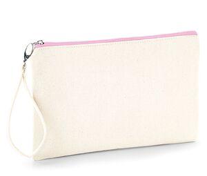 WESTFORD MILL WM520 - Petite pochette en coton canvas Natural/Pink