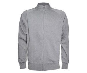JHK JK296 - Sweater grote rits Grey melange