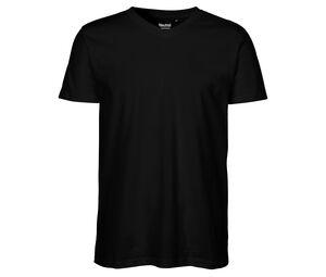 Neutral O61005 - T-shirt met V-hals voor heren Black