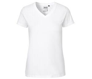 Neutral O81005 - T-shirt met V-hals voor dames White