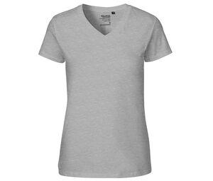 Neutral O81005 - T-shirt met V-hals voor dames Sport Grey