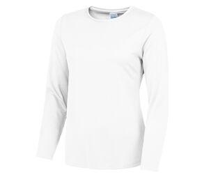 JUST COOL JC012 - T-shirt femme respirant manches longues Neoteric™ Arctic White