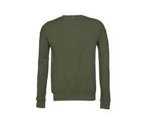 Bella+Canvas BE3945 - Unisex sweatshirt met ronde hals Military Green