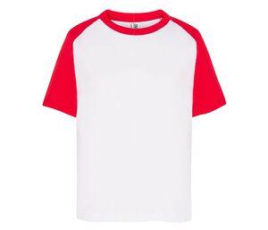 JHK JK153 - T-shirt baseball enfant White / Red