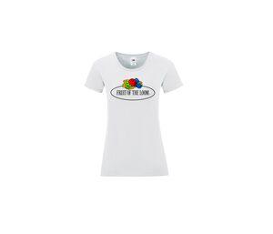FRUIT OF THE LOOM VINTAGE SCV151 - Dames T-shirt met Fruit of the Loom-logo White