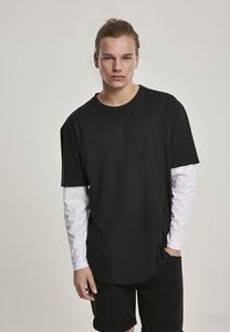 Urban Classics TB2887C - Oversized Gevormd Dubbele Laag LS T-shirt